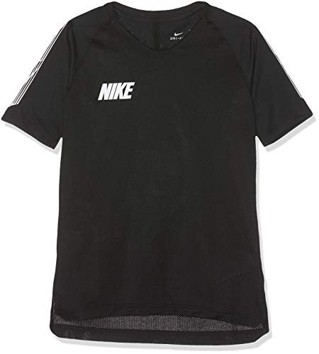Nike uniseks dzieci B Nk Brt Sqd Top Ss 19 raglanowy rękaw T-shirt czarny/biały XS