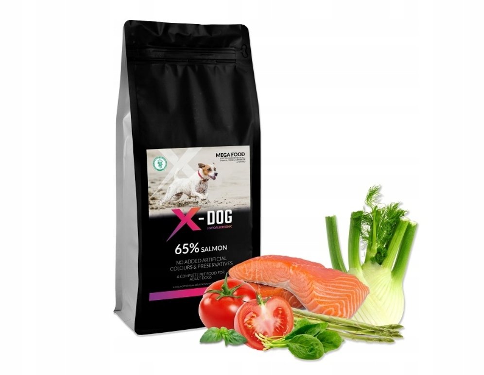 X-DOG MEGA FOOD ADULT M/L SZKOCKI ŁOSOŚ 12KG
