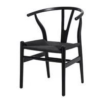 Krzesła - D2.Design Krzesło Wicker czarne/czarne 162505 - miniaturka - grafika 1