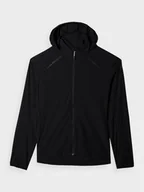 Kurtki damskie - Damska czarna kurtka do biegania 4F 4FRAW24TTJAF0773 - czarna - miniaturka - grafika 1