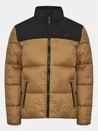 Kurtki i kamizelki sportowe męskie - 4F Kurtka zimowa 4FWAW23TDJAM348 Brązowy Regular Fit - miniaturka - grafika 1