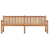 Ławki ogrodowe - vidaXL Ławka ogrodowa 228 cm lite drewno tekowe 316640 - miniaturka - grafika 1