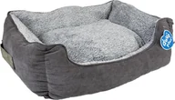 Legowiska dla psów - Duvo+ DUVO+ LEGOWISKO MIĘKKIE SOFA"M" SZARE 60x50x20cm - miniaturka - grafika 1