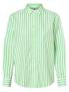 Tommy Hilfiger - Bluzka damska, biały|zielony - Koszule damskie - miniaturka - grafika 1