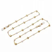 Akcesoria do okularów - Złota Zawieszka Łańcuszek Do Okularów Sznureczek - miniaturka - grafika 1