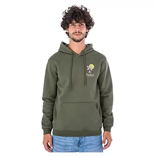 Hurley Męska bluza polarowa M Country z kapturem, ciemnozielona, XL, ciemnozielony, XL - Bluzy męskie - miniaturka - grafika 1
