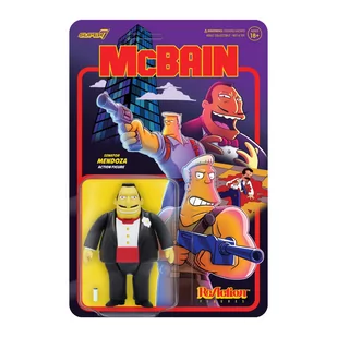 SUPER7 - Mendoza McBain Figurka reakcji Simpsonów 3,75 cala - Figurki dla dzieci - miniaturka - grafika 1