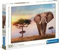 Puzzle - Clementoni Clementoni Puzzle 500el Zachód słońca w Afryce. African sunset 35096 uniw. - miniaturka - grafika 1