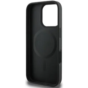 Guess GUHMP16LP4RPSK iPhone 16 Pro czarny/black MagSafe 4G Printed Stripes - Etui i futerały do telefonów - miniaturka - grafika 1