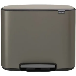 Brabantia kosz Pedałowy Bo platynowy 11 l + 23 l - Kosze na śmieci - miniaturka - grafika 1