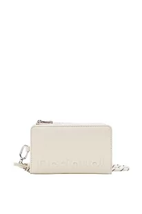 Desigual Women's Mone_Half Logo Emma 2.0 Bi-Fold Wallet, biały, 16 - Portfele - miniaturka - grafika 1