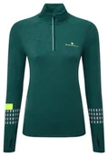 Bluzy sportowe damskie - RONHILL Bluza biegowa damska AFTERHOURS 1/2 ZIP deep lagoon - miniaturka - grafika 1