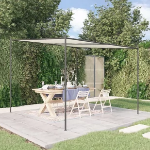 vidaXL Altana, biała, 3x3 m, 180 g/m², tkanina i stal - Pawilony ogrodowe - miniaturka - grafika 1