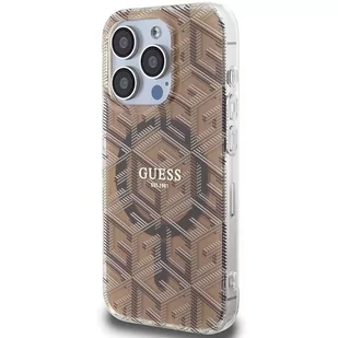 Etui Guess GUHMP15LHGCUSTGW Apple iPhone 15 Pro hardcase IML GCube MagSafe brązowy/brown - Etui i futerały do telefonów Etui Guess GUHMP15LHGCUSTGW Apple iPhone 15 Pro hardcase IML GCube MagSafe brązowy/brown - Etui i futerały do telefonów - miniaturka - grafika 3
