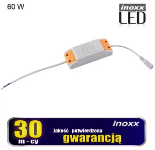 NVOX Zasilacz led 60w do paneli sufitowych 60x60 120x30 - Zasilacze i transformatory - miniaturka - grafika 1