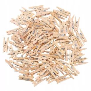 Klamerki Drewniane Mini Spinacze 2,5 Cm 100 Sztuk - Inne artykuły do sprzątania - miniaturka - grafika 1