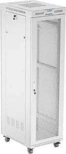 Szafa Lanberg Szafa instalacyjna Rack stojąca 19" 42U 600x800 szara drzwi perforowane LCD Lanberg flat pack - Szafy rack - miniaturka - grafika 1