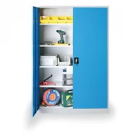 Pozostałe wyposażenie warsztatu - KOVONA Metalowa szafa warsztatowa, 1950x1200x500 mm, 4 półki, 50 kg S45659.2.B5.2.4K - miniaturka - grafika 1