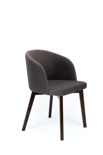 Flavio 2 krzesło tapicerowane grafitowe nogi kolor orzech - Krzesła - miniaturka - grafika 1
