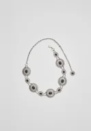 Paski - Stradivarius Kontrastowy metalowy pasek Szary S - miniaturka - grafika 1