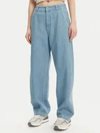 Spodnie damskie - Converse Jeansy Berrel 10027410-A01 Niebieski Relaxed Fit - miniaturka - grafika 1