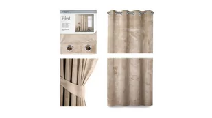 Zasłony AMELIA HOME, kremowy, welur, 140x245 cm - Zasłony - miniaturka - grafika 1
