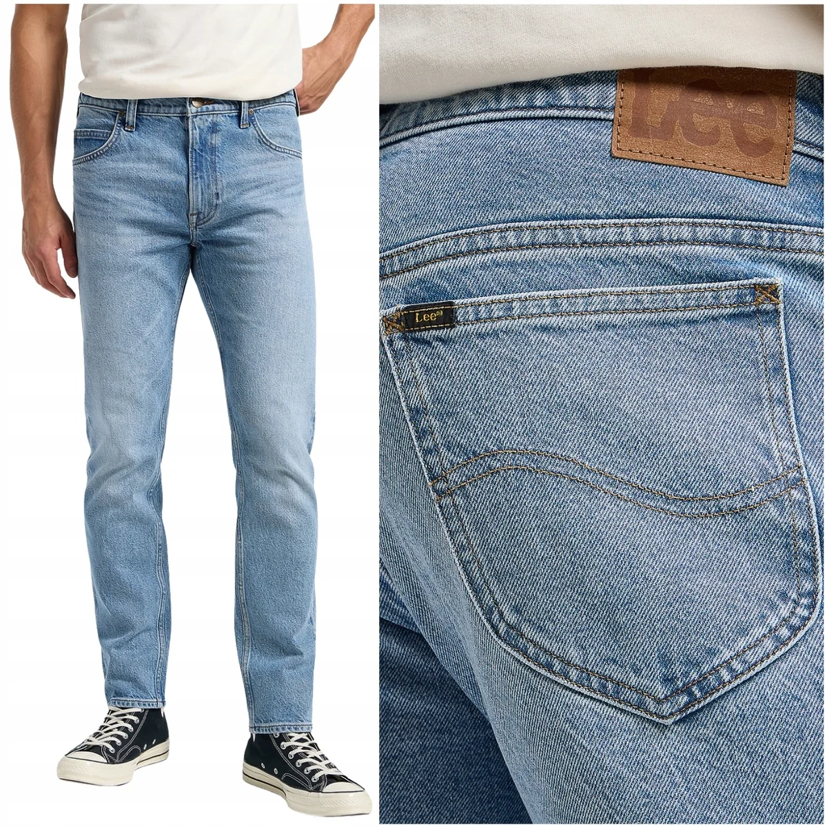 Lee Rider slim Old Time DżINS lekko dopasowane spodnie jeansowe W33 L34