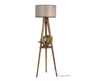 Lampa podłogowa TRIPOD 1xE27/60W/230V beżowy/brązowy - Lampy stojące - miniaturka - grafika 1