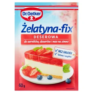 Dr. Oetker Żelatyna-fix deserowa 60 g Dr. Oetker - Bakalie - miniaturka - grafika 1