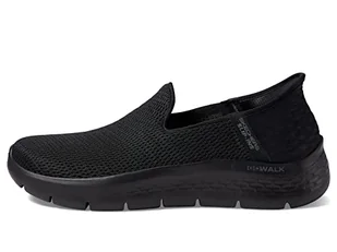 Skechers Damskie kapcie Go Walk Flex, czarne tekstylne/wykończenia, 3,5 UK, Czarne wykończenie tekstylne, 36.5 EU - Kapcie damskie - miniaturka - grafika 1