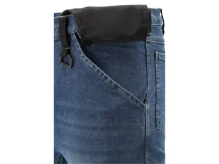 SPODNIE ROBOCZE MONTERSKIE STRETCH JEANS DARK BLUE ROZM. XL - Odzież robocza - miniaturka - grafika 8