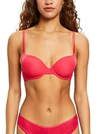 Biustonosze - ESPRIT Bodywear damski Shiny Block sexy pad wyściełany biustonosz, różowy fuksja, 80 A, różowy (Pink FUCHSIA), 80A - miniaturka - grafika 1