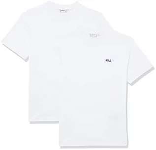 Koszulki i topy damskie - FILA Damska koszulka Bari Double Pack, Bright White-Bright White, XL - grafika 1
