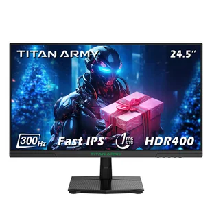 Monitor gamingowy o żywych kolorach TITAN ARMY P2510HS Płaski 16:9 Fast IPS FHD 300Hz, HDR400, 1ms czasu reakcji GTG - Monitory - miniaturka - grafika 1