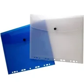Teczki i skoroszyty - Biurfol Teczka kopertowa wpinana do seg. A4 przeźroczysta - miniaturka - grafika 1