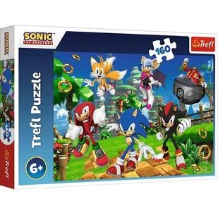 Puzzle 160 Sonic i przyjaciele TREFL - Atlasy i mapy - miniaturka - grafika 1