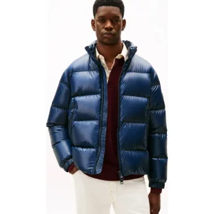 Tommy Hilfiger Puchowa kurtka SHINY Regular Fit - Kurtki męskie Tommy Hilfiger Puchowa kurtka SHINY Regular Fit - Kurtki męskie - miniaturka - grafika 1