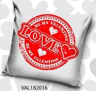 Poszewki na poduszki - Poszewka dekoracyjna 40x40 Walentynki Love Be My Valentine Carbotex - miniaturka - grafika 1