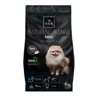 Rex Natural Range Mini Chicken & Rice 8kg + Olej z łososia GRATIS - Sucha karma dla psów - miniaturka - grafika 4