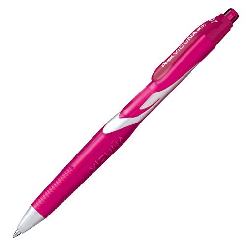 Pentel Vicuna 12 sztuk długopisów wsuwanych, końcówka 0,7 mm różowa