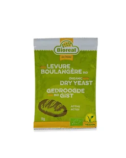 DROŻDŻE AKTYWNE SUSZONE BIO 9 g - BIOREAL - Proszki do pieczenia, drożdże - miniaturka - grafika 1