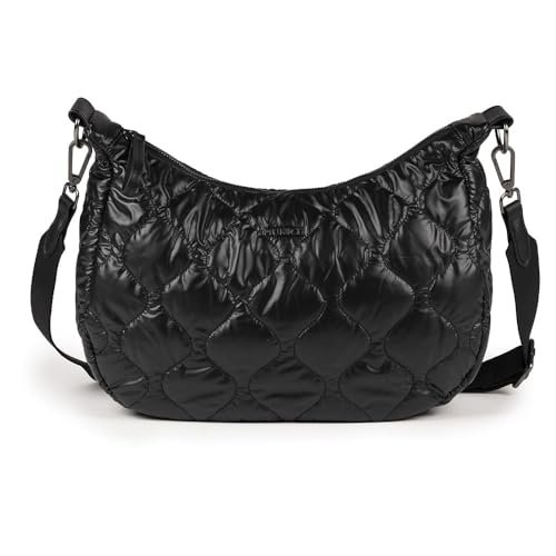 MUNICH Cover FW25 Crossbody Hobo C/Black, Torebki i plecaki damskie, Czarny (Black)