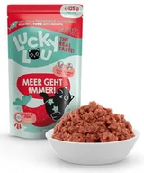 Mokra karma dla kotów - Lucky Lou Lifestage Adult Drób i tuńczyk saszetka 125g - miniaturka - grafika 1