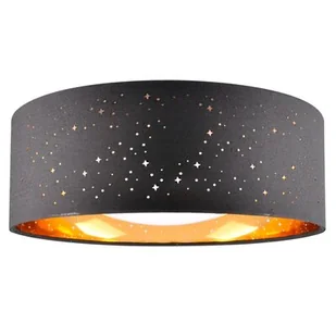 Sanico Tuluza 323088 plafon oprawa sufitowa 1x18W LED 4000K czarny/złoty - Lampy sufitowe - miniaturka - grafika 1