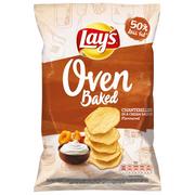 Chipsy - Lays Oven Baked Pieczone chipsy ziemniaczane o smaku kurek w śmietanowym sosie 125 g - miniaturka - grafika 1
