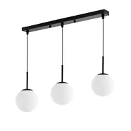 Lampy sufitowe - NOWOCZESNA POTRÓJNA LAMPA CZARNA FREDICA W3 PRO - miniaturka - grafika 1