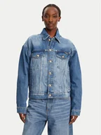 Kurtki damskie - Just Cavalli Kurtka jeansowa 78PAS4O3 Niebieski Regular Fit - miniaturka - grafika 1