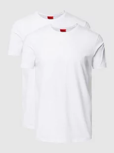T-shirt z nadrukiem z logo w zestawie 2 szt. model ‘HUGO-Round’ - Koszulki męskie - miniaturka - grafika 1