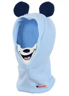 Czapki damskie - Niebieska kominiarka niemowlęca polarowa Myszka Mickey Disney Baby - rozmiar 48 cm - grafika 1