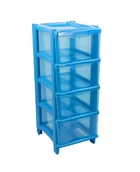 Komody dla dzieci - GIO'STYLE Essential kaseta dla dzieci, 4 szuflady, jasnoniebieska, wysokość 76 cm, wyprodukowano we Włoszech - miniaturka - grafika 1